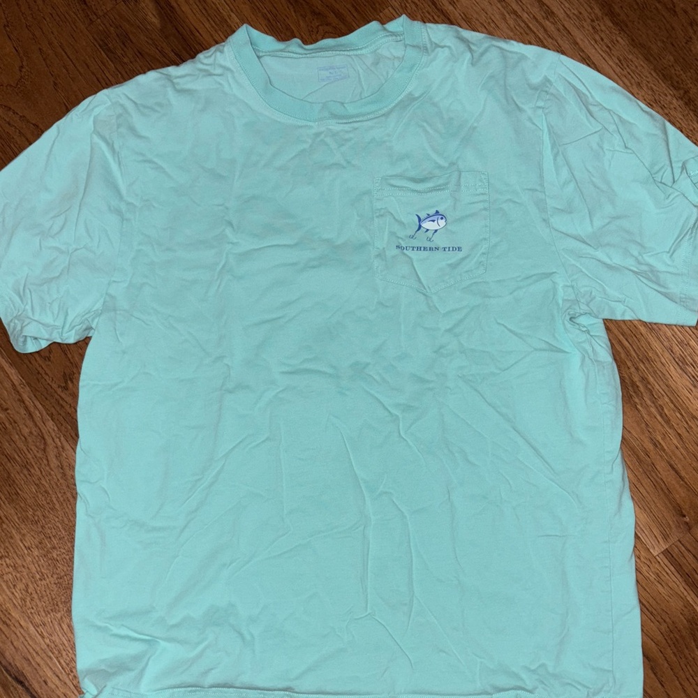 Southern Tide Men's Light Green Short Sleeve Tee